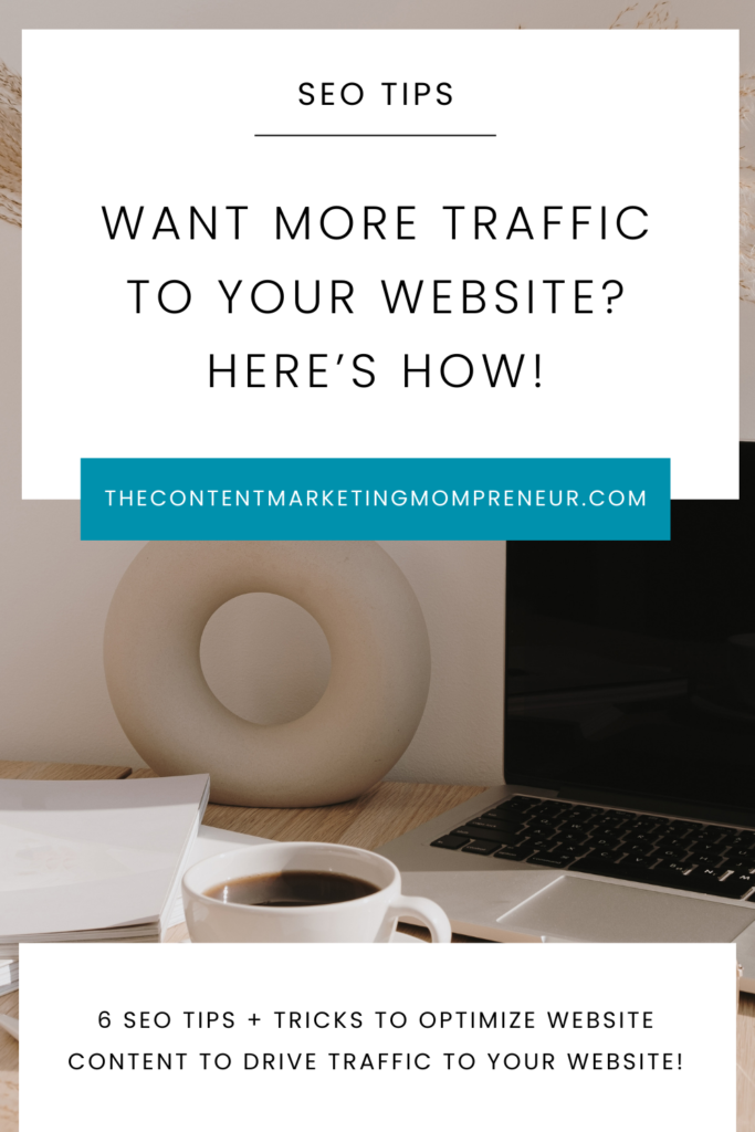 How to Optimize Website Content to Drive Traffic to Website Image office desk